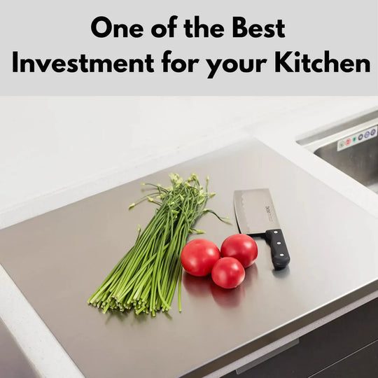 Premium Food-Grade Stainless Steel Cutting Board For Kitchen Counter