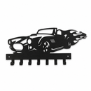 Flaming Shelby Cobra Metal Wall Key Holder