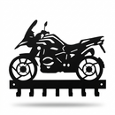 Adventure Touring Motorcycle Metal Wall Key Holder