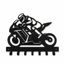 Sportbike Motorcycle Racer Metal Wall Key Holder