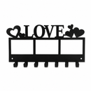Love Heart Frames Metal Wall Key Holder