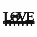 Sweethearts Kissing Love Metal Wall Key Holder