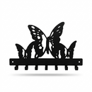 Monarch Butterflies Trio Metal Wall Key Holder