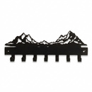Majestic Mountain Peaks Metal Wall Key Holder