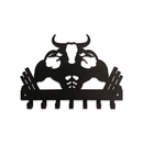 Muscular Bodybuilder Bull Metal Wall Key Holder
