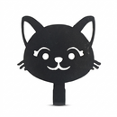 Cheerful Smiling Kitten Face Metal Wall Key Holder