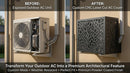 Custom CNC Laser Cut Outdoor AC Cover