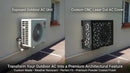 Custom CNC Laser Cut Outdoor AC Cover