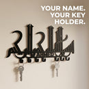 Custom Personalized Metal Key Holder | Name & Logo Wall Rack