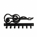 Acoustic Guitar Treble Clef Metal Wall Key Holder